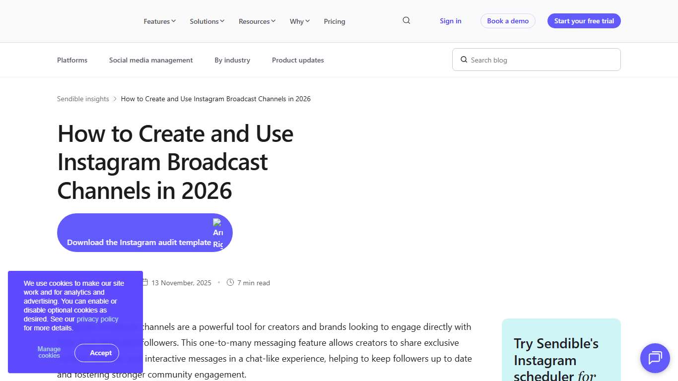 How to Create and Use Instagram Broadcast Channel in 2026